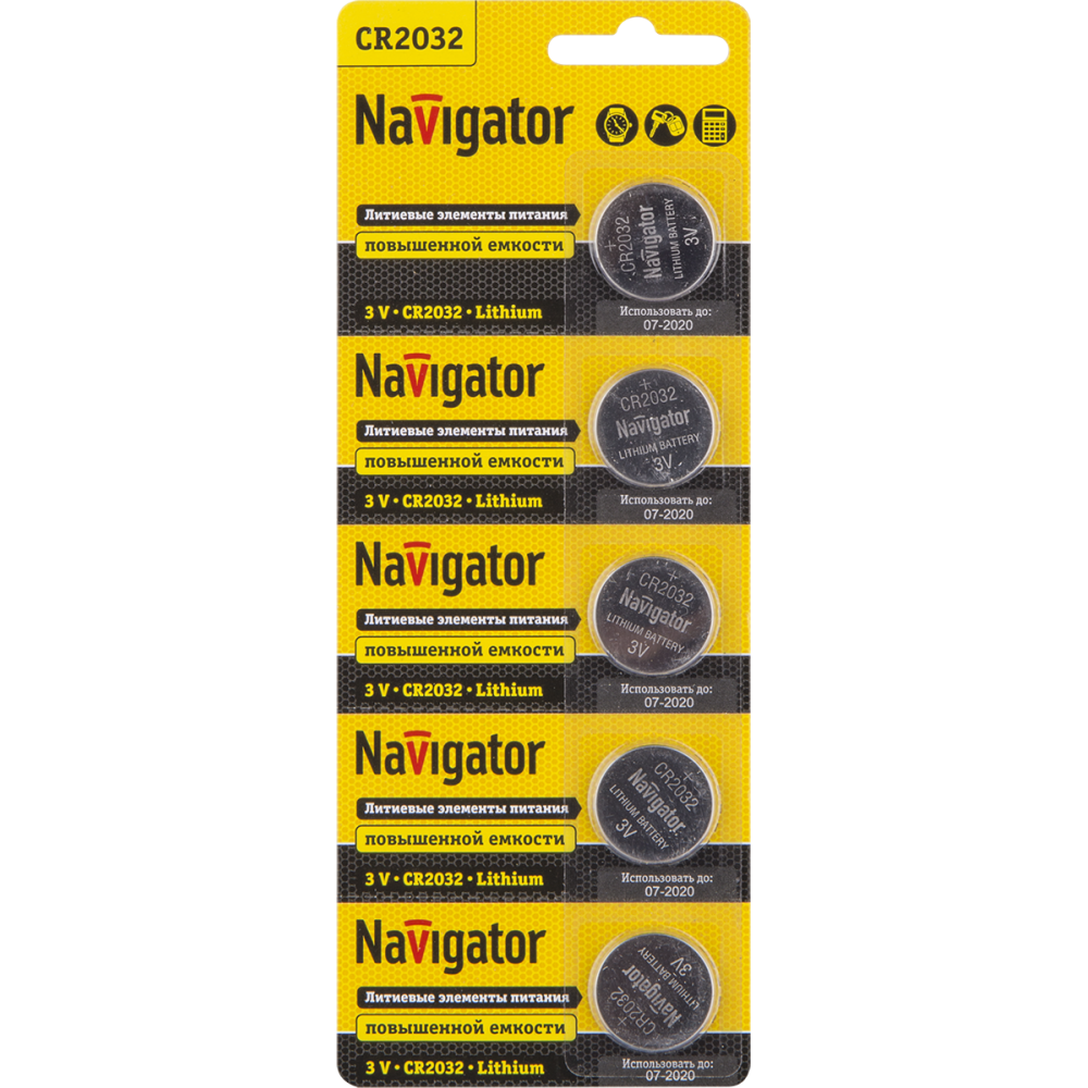 Элемент питания Navigator NBT-CR2032