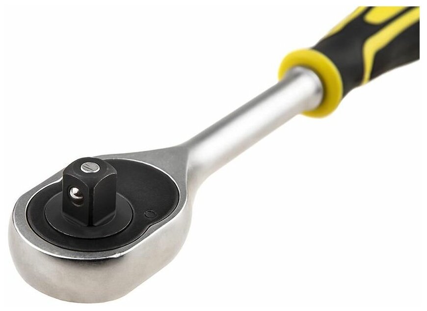 Набор:Торцовые головки (1/2") на пластиковом рельсе, трещотка, удлинитель, 10-24м STAYER "STANDARD"