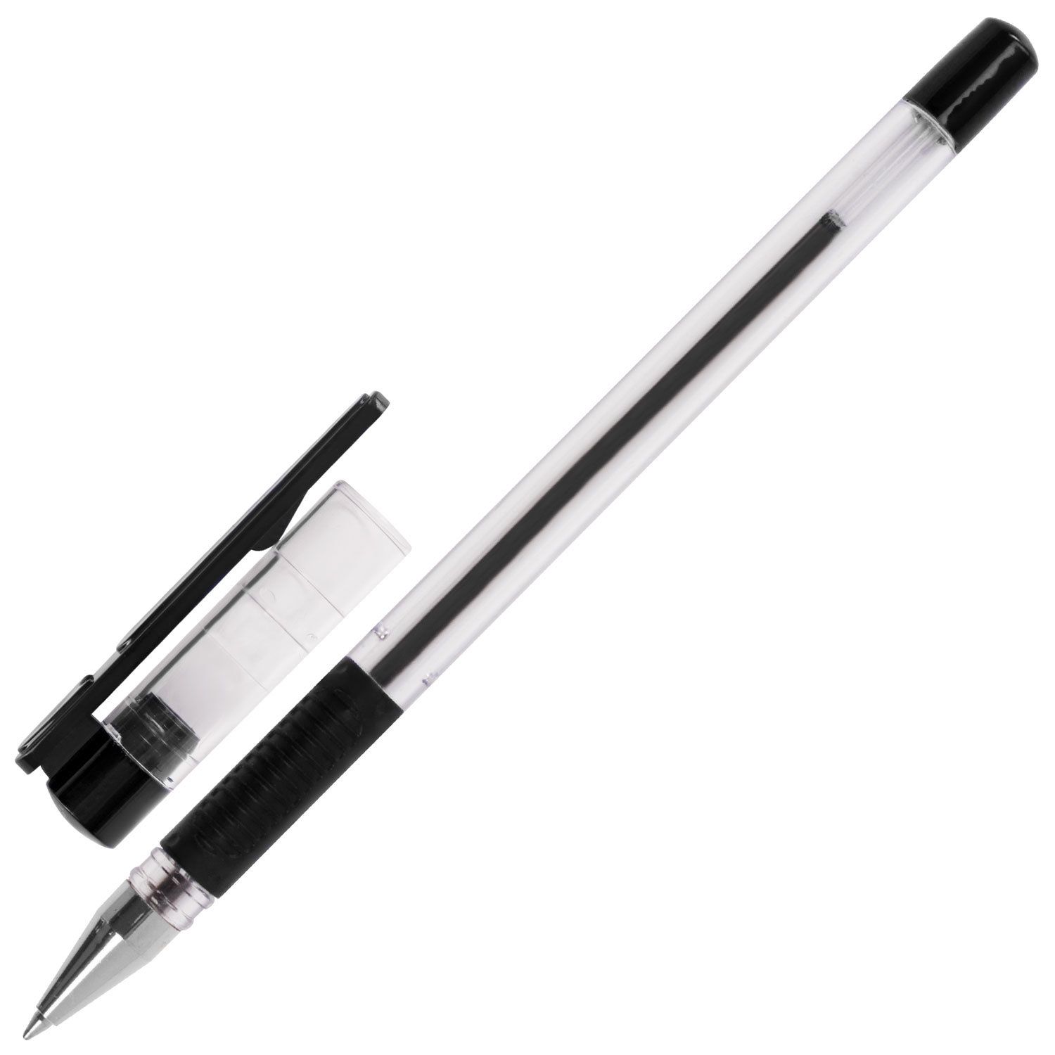 Ручка шариковая с грипом BRAUBERG "X-Writer", ЧЕРНАЯ, узел 0,7 мм, линия письма 0,35 мм, 142404