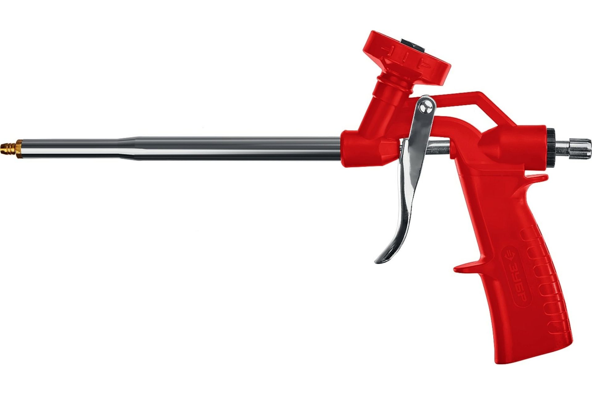 Пистолет для монтажной пены нейлоновый химически стойкий корпус, регулировка подачи пены, ЗУБР "ТУРБО"