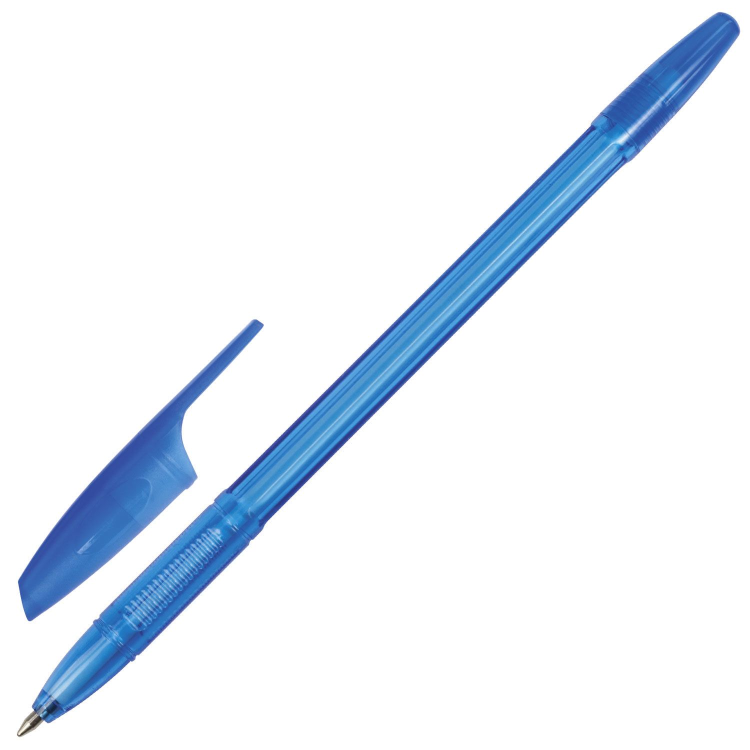 Ручка шариковая BRAUBERG "X-333", СИНЯЯ, корпус тонированный, узел 0,7 мм, линия письма 0,35 мм, 142828