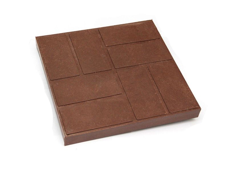 Плитка полимерпесчаная 450*450*30мм Коричневая