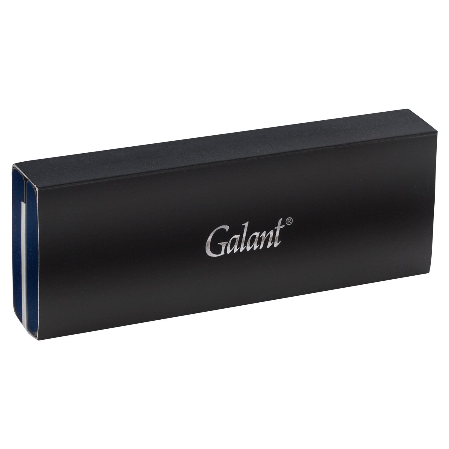 Ручка подарочная шариковая GALANT "FACTURA", корпус черный/оружейный металл, детали розовое золото, узел 0,7 мм, синяя, 143513