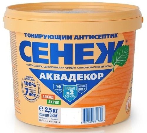 Сенеж Аквадекор (2,5 кг) Орех