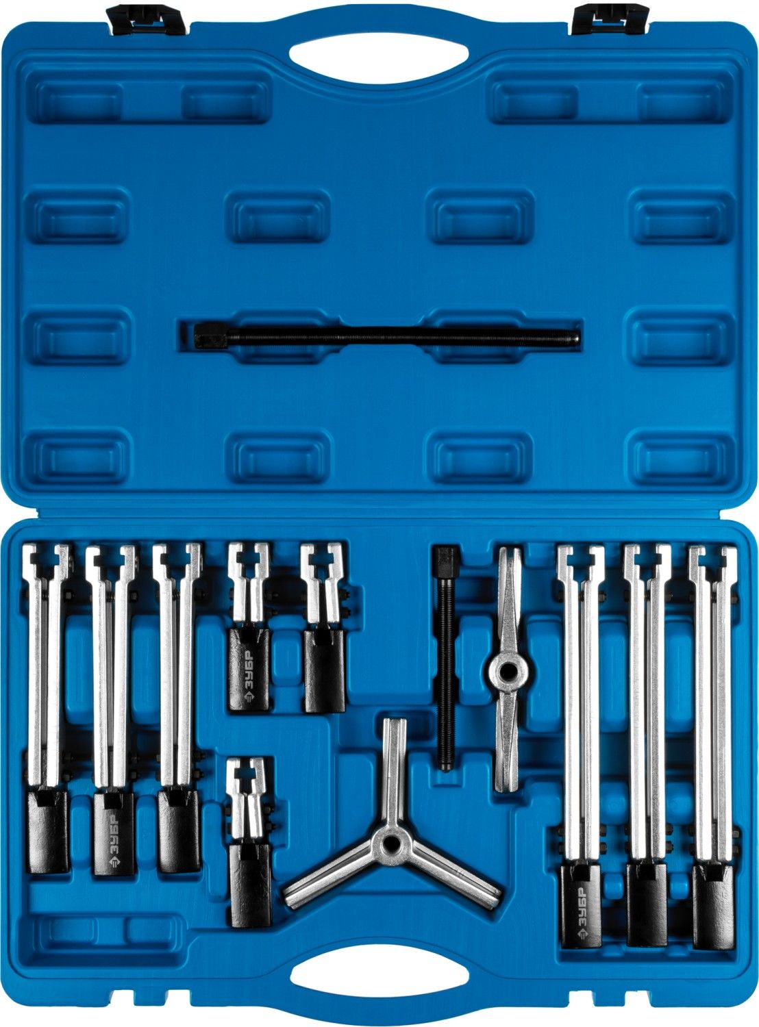 Набор съемников со сменными захватами в кейсе ЗУБР Профессионал 