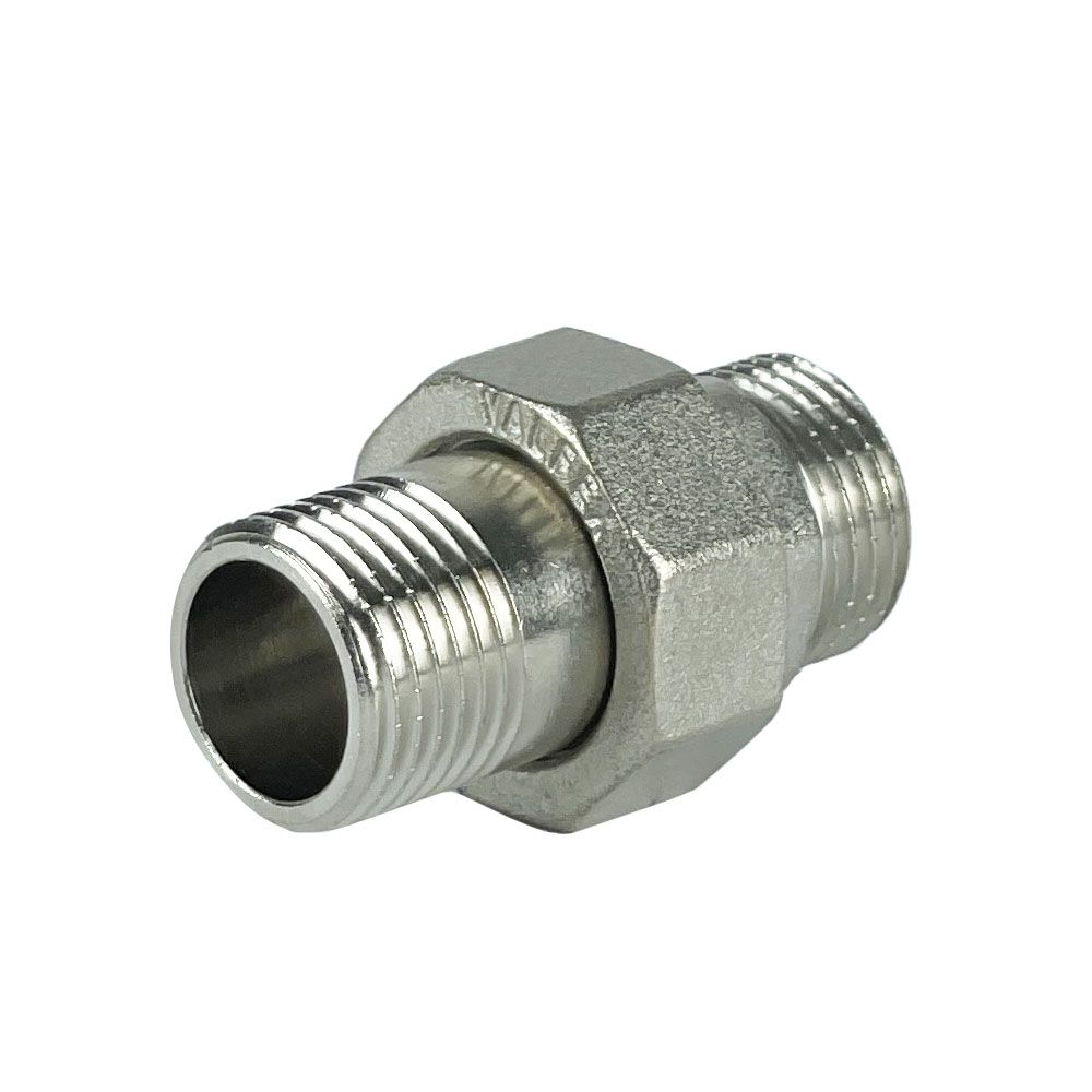 Сгон прямой разъемный (американка) НР-НР VALFEX 3/4" НИКЕЛИРОВАННЫЙ (120/10) К