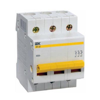 Выключатель нагрузки ВН-32 3Р 100А IEK MNV10-3-100