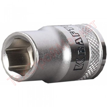 Торцовая головка KRAFTOOL "INDUSTRIE QUALITAT", Cr-V, FLANK, хромосатинированная, 1/2", 11 мм 27805-11_z01