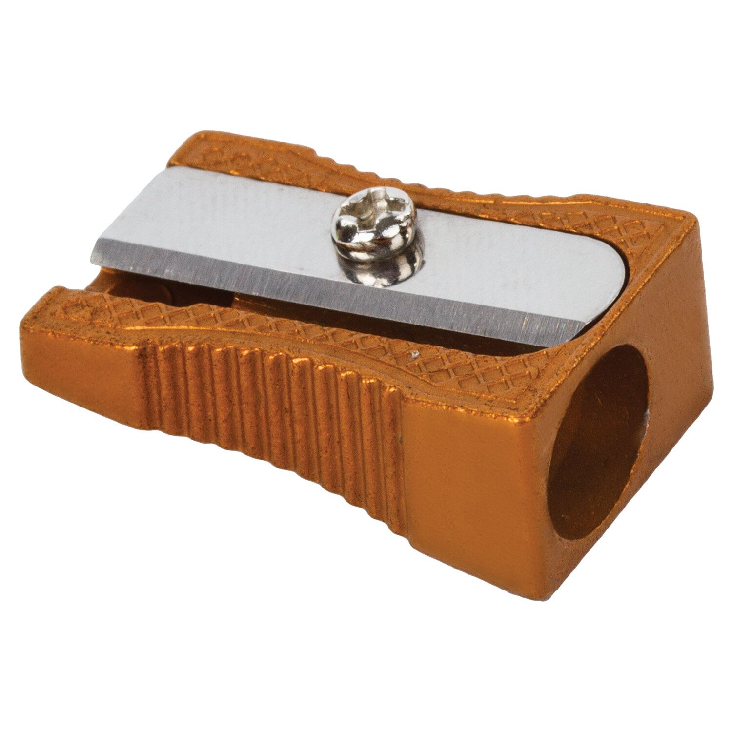 Точилка BRAUBERG "Style Color", металлическая, корпус ассорти, 228454