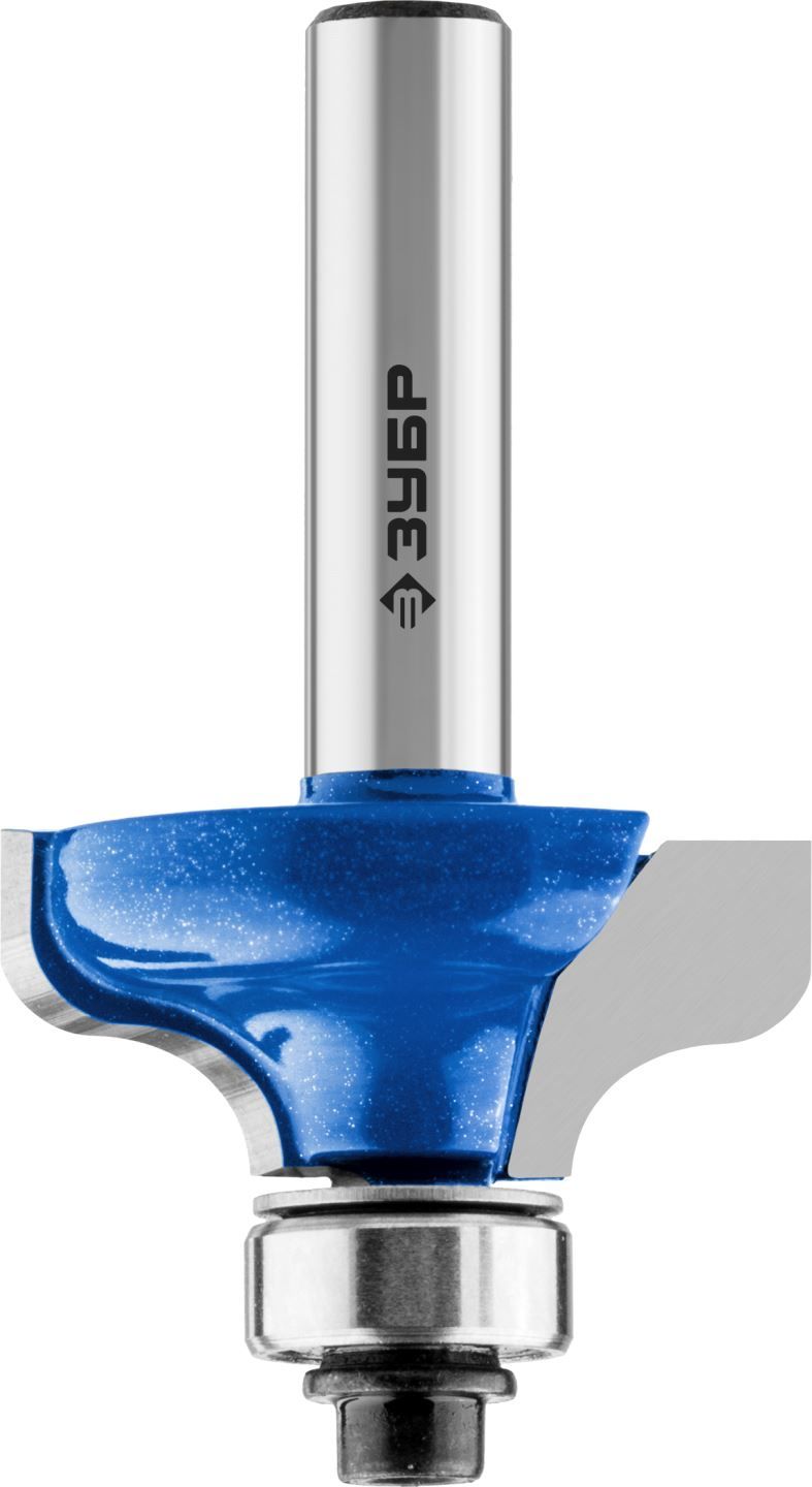 Фреза кромочная калевочная №8, D= 31,8мм, рабочая длина-13мм, радиус-4,8мм, хв.-8мм, d-12,7мм, ЗУБР Профессионал