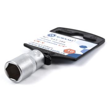 Головка торцевая КОБАЛЬТ 1/4", 10 мм, Cr-V