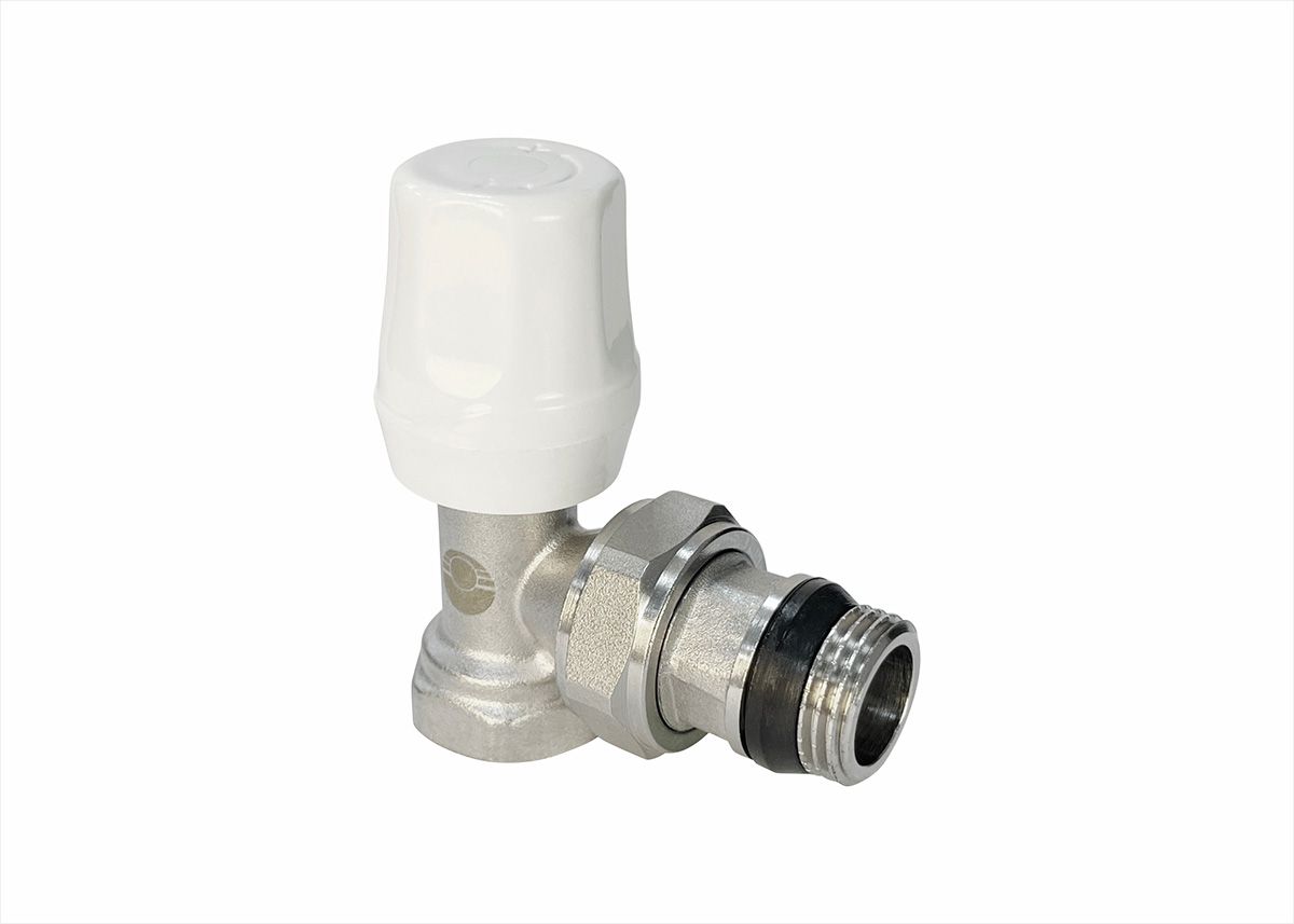 Клапан VALFEX для радиаторов, ручной угловой 1/2" (с доп. уплотнением) (60/6) К