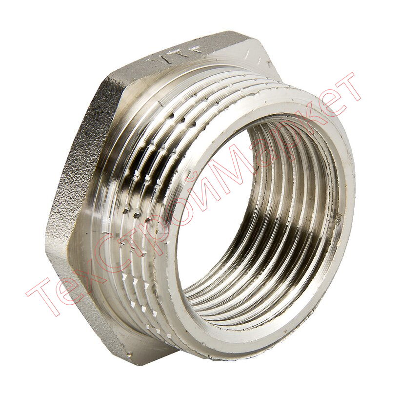 Футорка GENERAL FITTINGS никелированная латунь, 1/2" х 3/8"