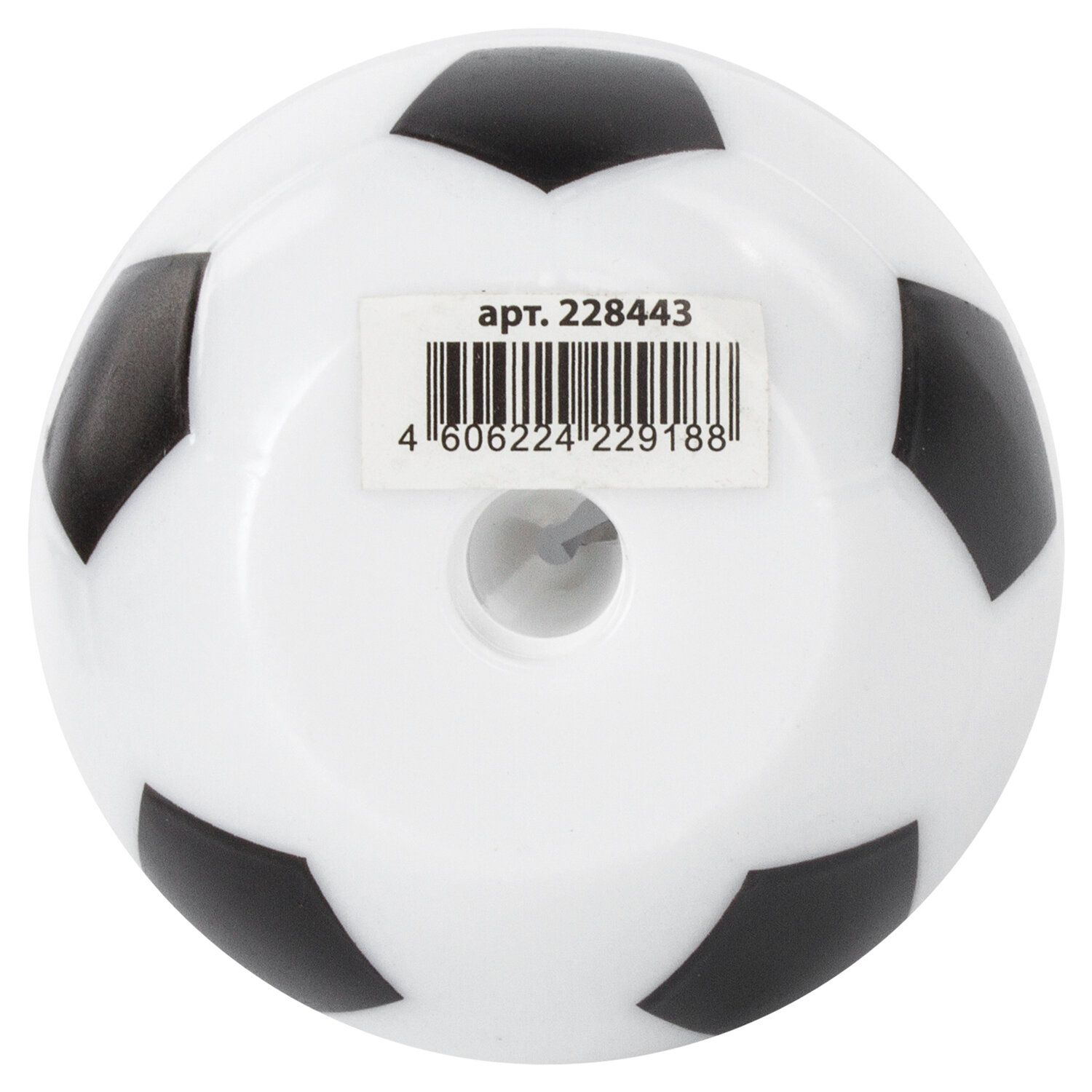Точилка ПИФАГОР "Мяч", с контейнером, подставка для 4-х карандашей, пластиковая, ассорти, 228443