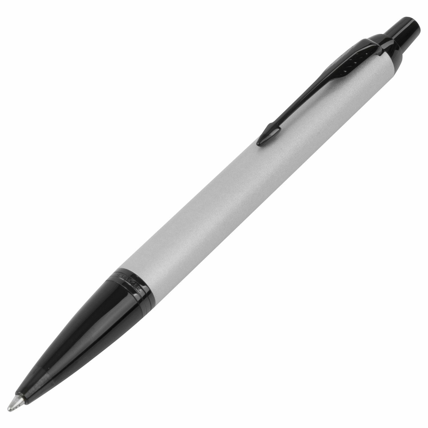 Ручка шариковая PARKER "IM Achromatic Grey BT", корпус серый матовый, нержавеющая сталь, синяя, 2127752