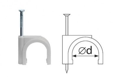 Скоба NCR-05-50 круглая d5 (50шт в уп-ке)