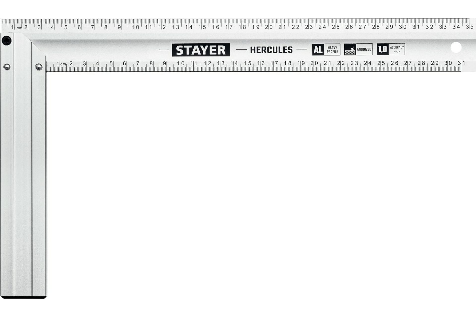 Угольник столярный жесткий с усиленным алюминиевым полотном 350 мм STAYER HERCULES 