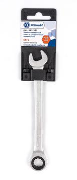Ключ комбинированный трещоточный КОБАЛЬТ 13 мм Cr-V