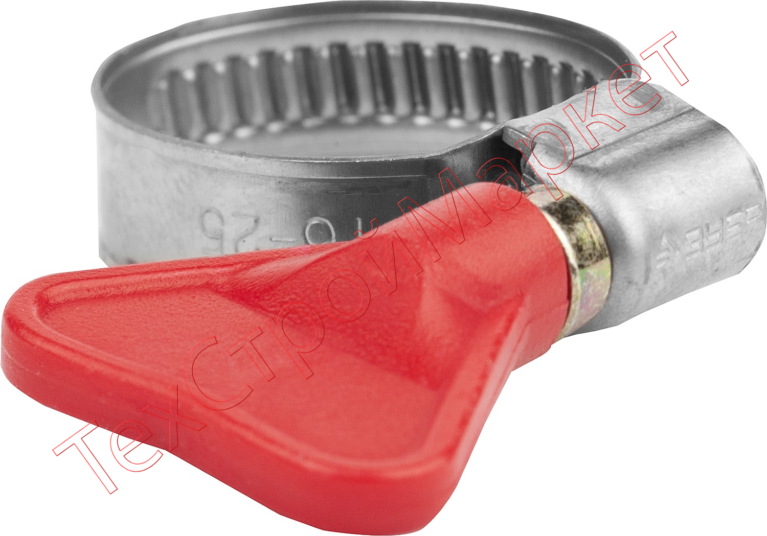 Хомуты "Бабочка", нерж. сталь, накатная лента 9 мм, 25-40 мм, 2 шт, ЗУБР Профессионал