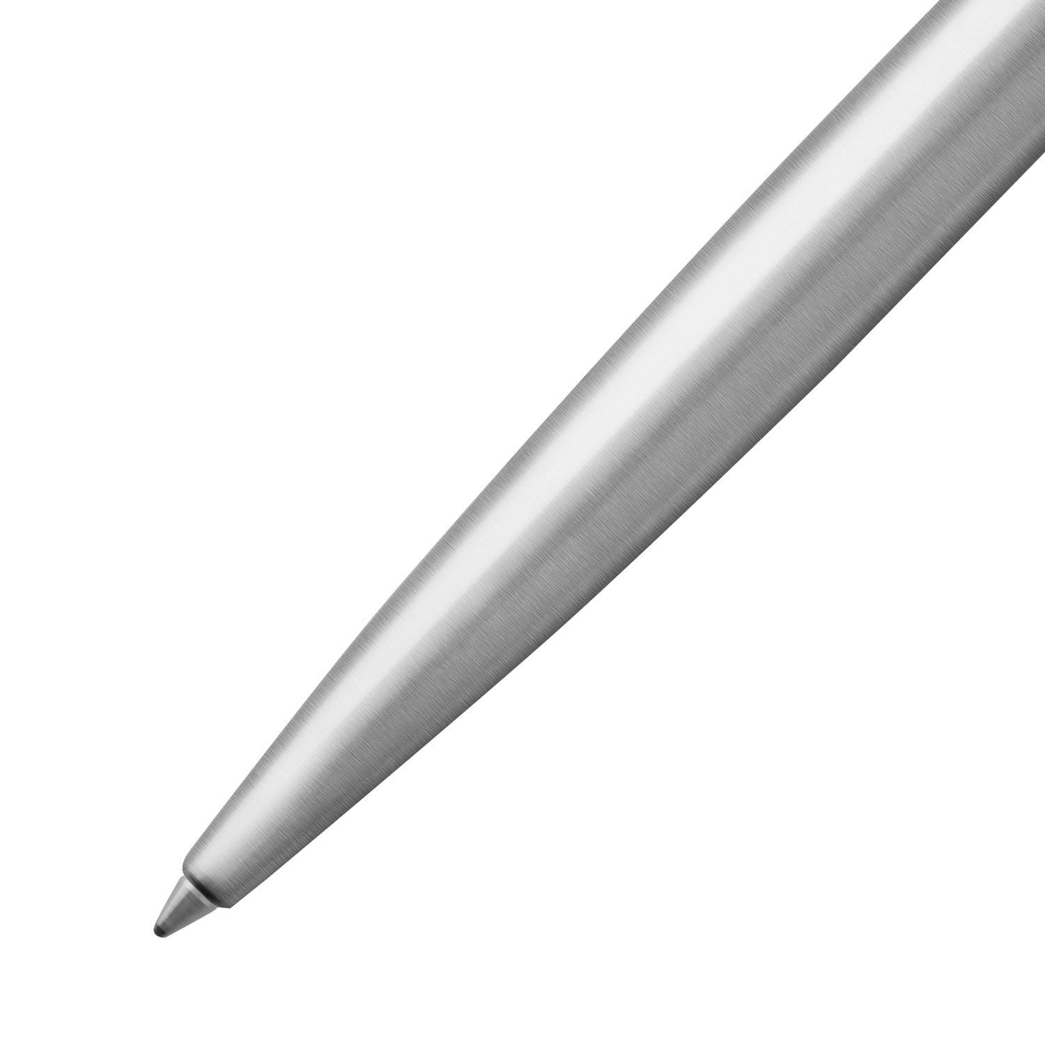 Ручка шариковая PARKER "Vector Stainless Steel CT", корпус серебристый, детали из нержавеющей стали, синяя, 2025445