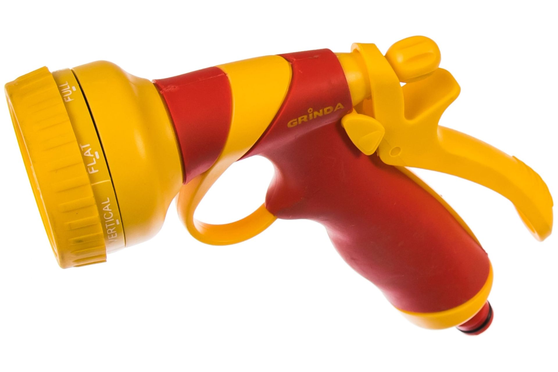 Пистолет-распылитель пластиковый, 8-ми позиционный, покрытие TPR GRINDA "CLASSIC Quick-Connection System" 