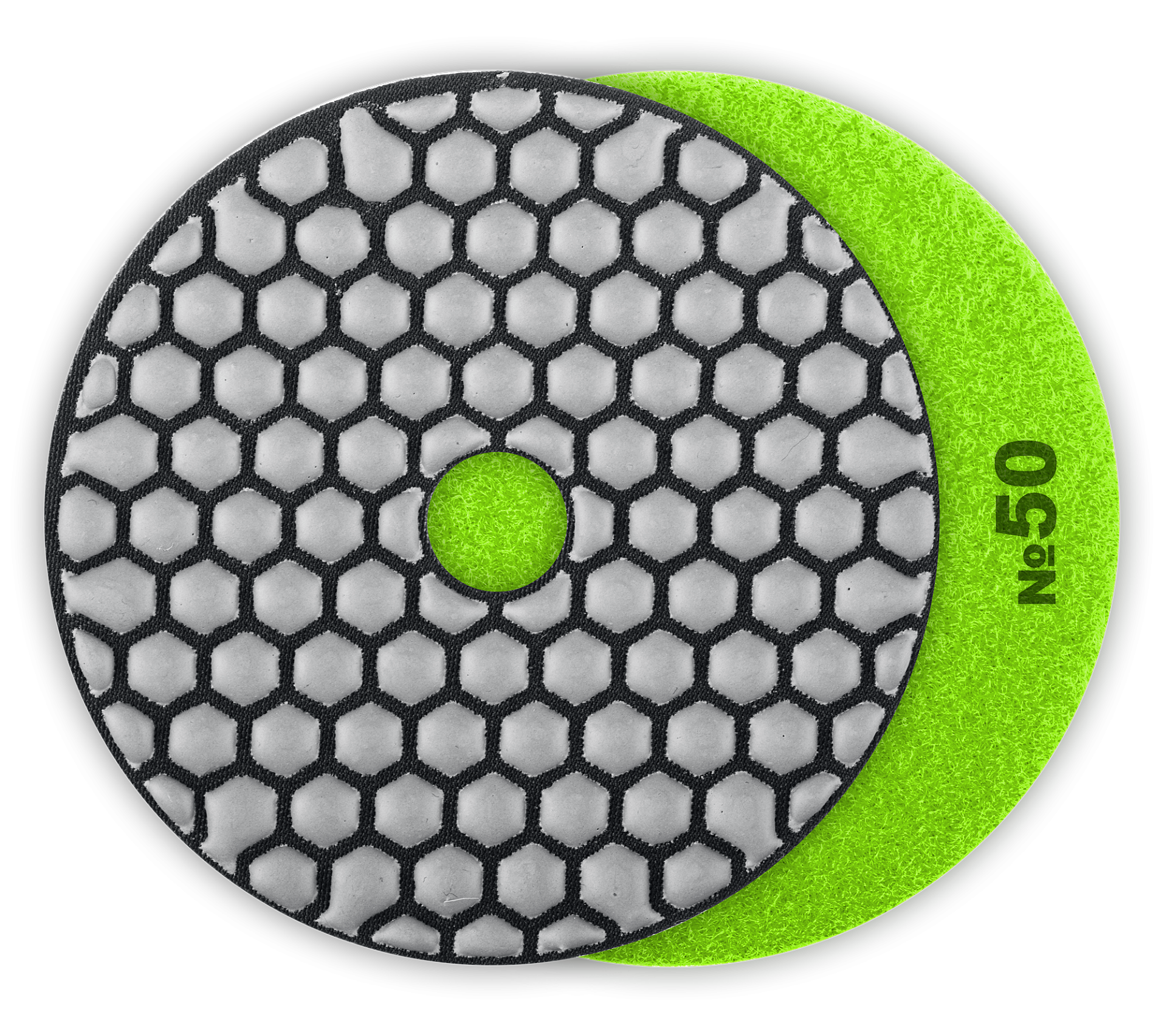 Круг шлифовальный алмазный гибкий 100мм №50 (Черепашка) для сухого шлифования ЗУБР 