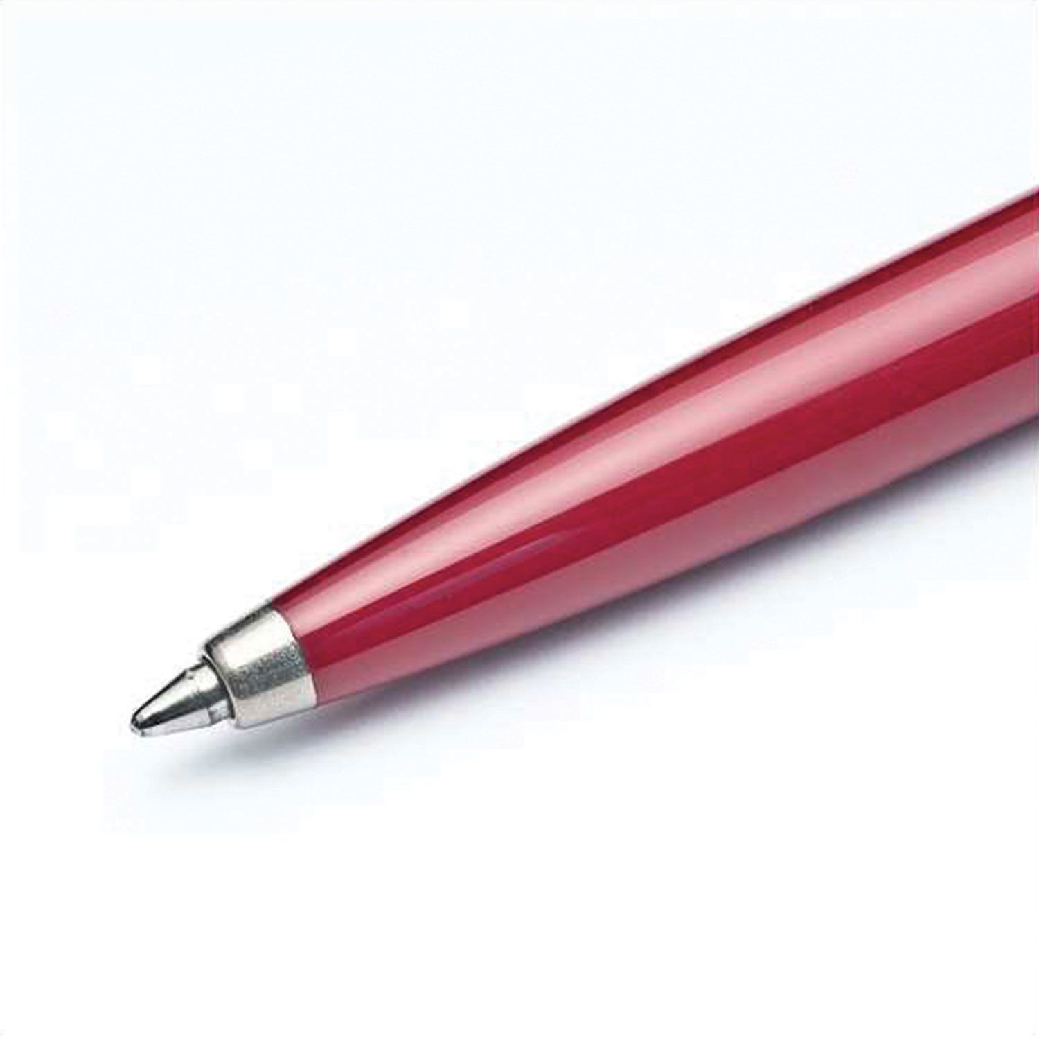 Ручка шариковая PARKER "Jotter Plastic CT", корпус красный, детали из нержавеющей стали, синяя, R0033330