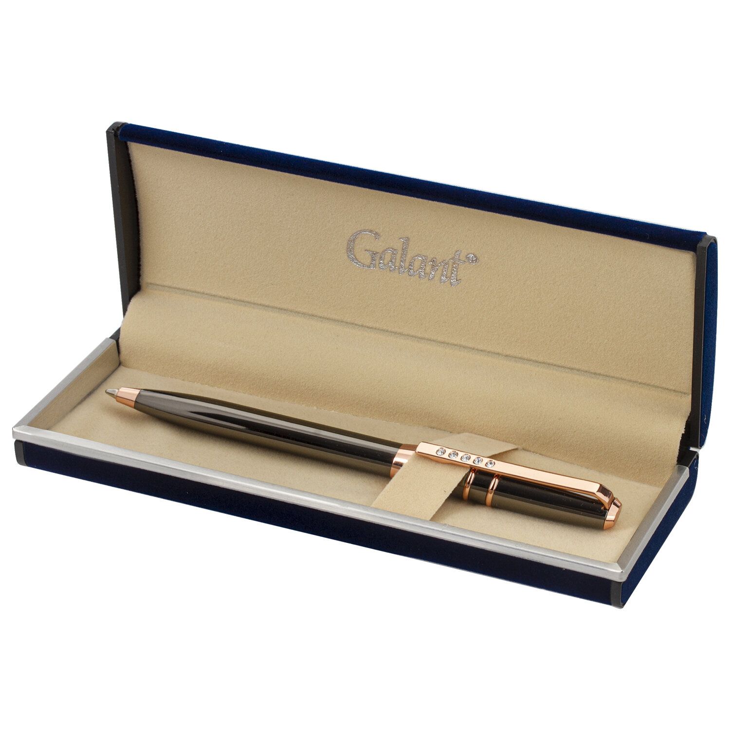 Ручка подарочная шариковая GALANT "SFUMATO GOLD", корпус металл, детали розовое золото, узел 0,7 мм, синяя, 143515