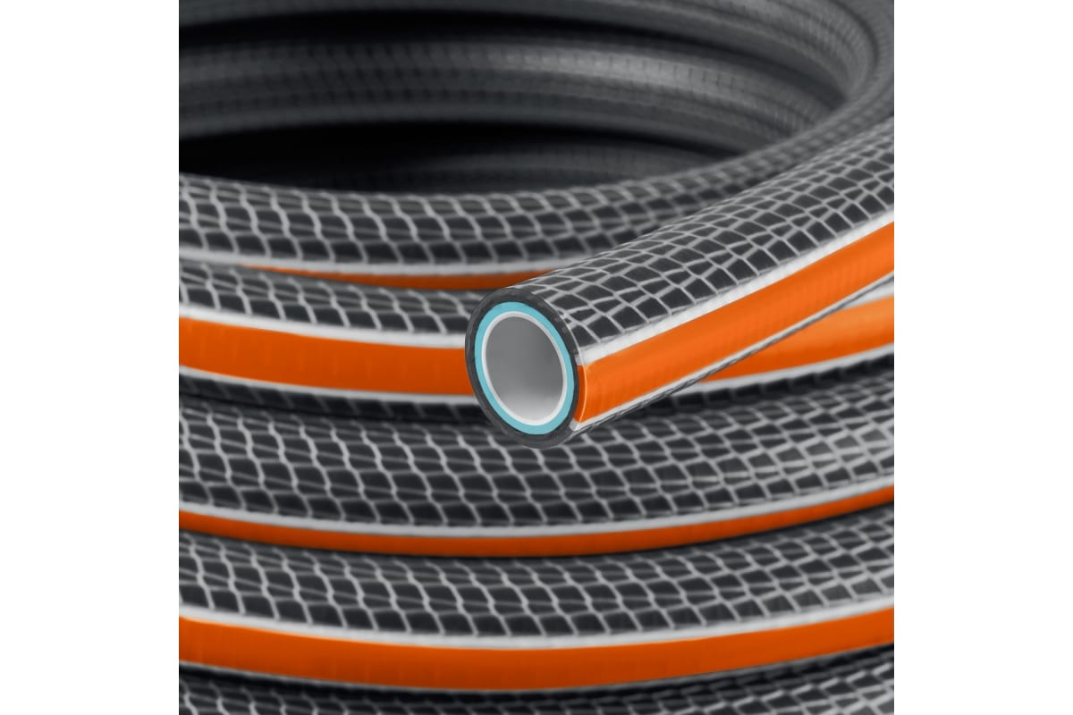 Шланг поливочный, армированный, 6, 1/2″, 15 м, 30 атм, шестислойный GRINDA ULTRA