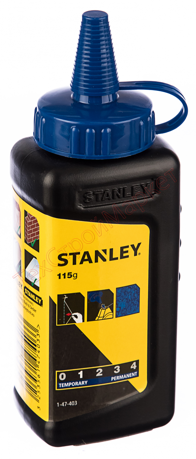 Мел в виде порошка синего цвета Stanley1-47-403  для разметочных работ 115 гр.