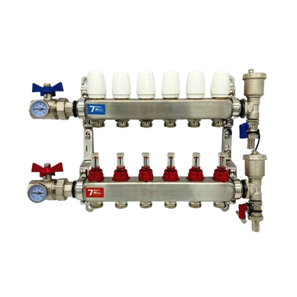 Группа коллекторная 6-вых с расходомерами / кранами нержавейка 5 VR113-06