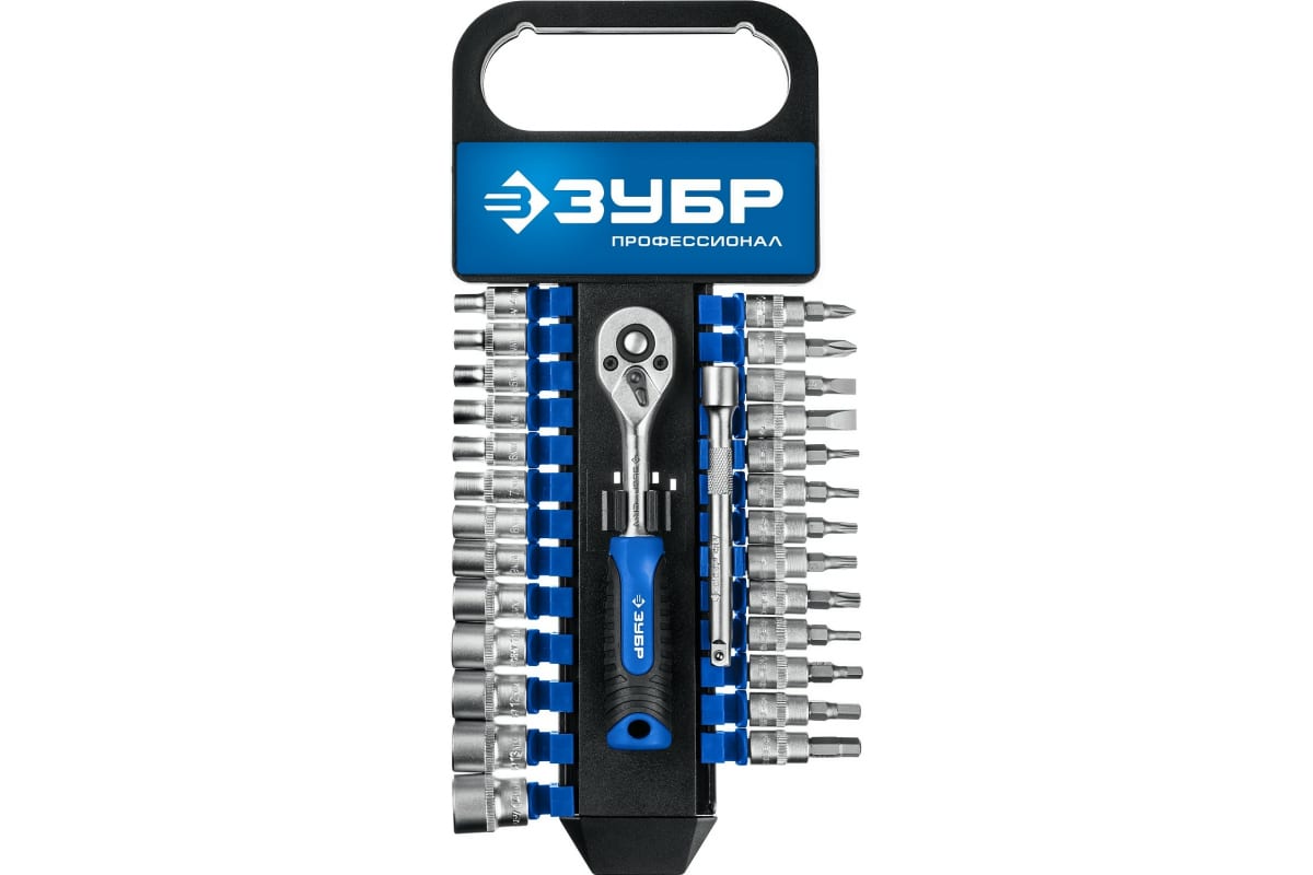 Набор торцовых головок 28 предм. ЗУБР ТМ-28 Серия Профессионал.