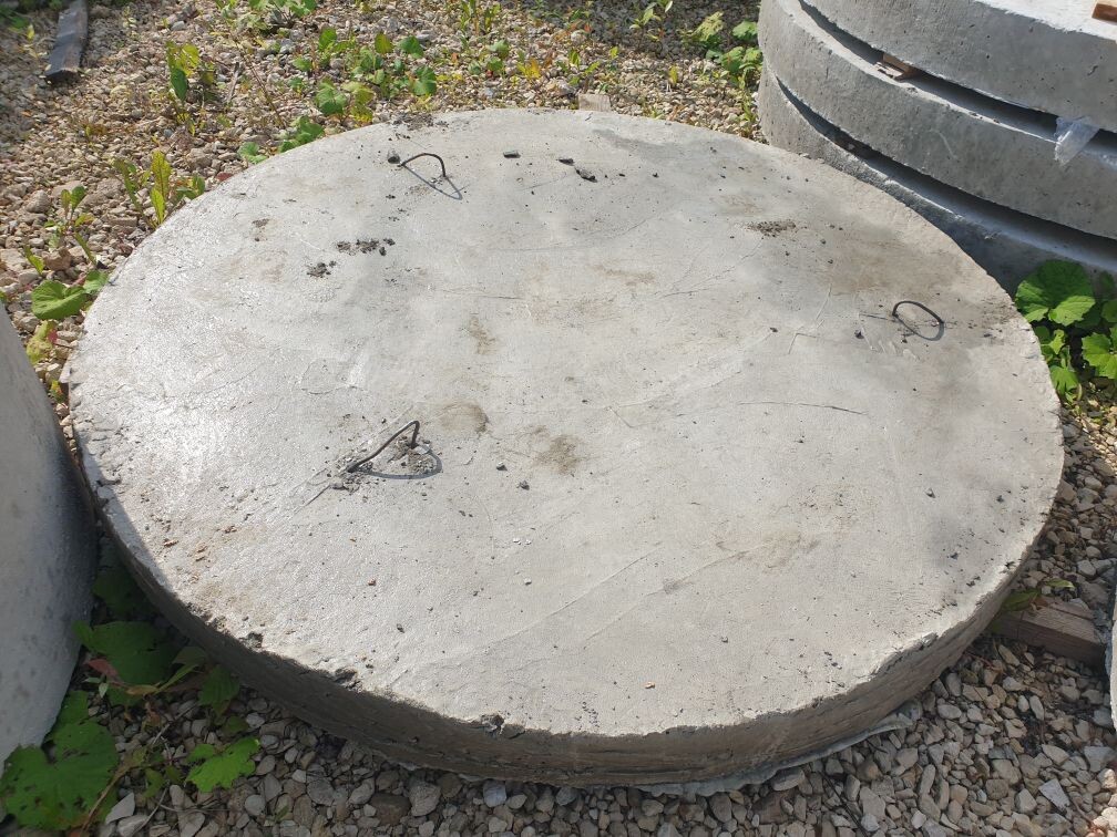 Плита днища колодца ПН 15-1 (1680*1680*120 мм) Вес - 680 кг.