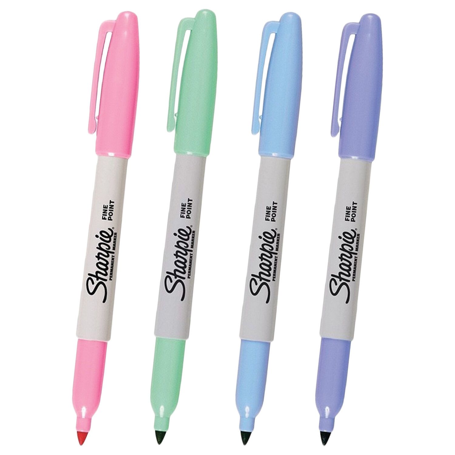 Маркеры перманентные НАБОР 4 ЦВЕТА SHARPIE "Fine Pastel", круглый наконечник, 1 мм, 2065402