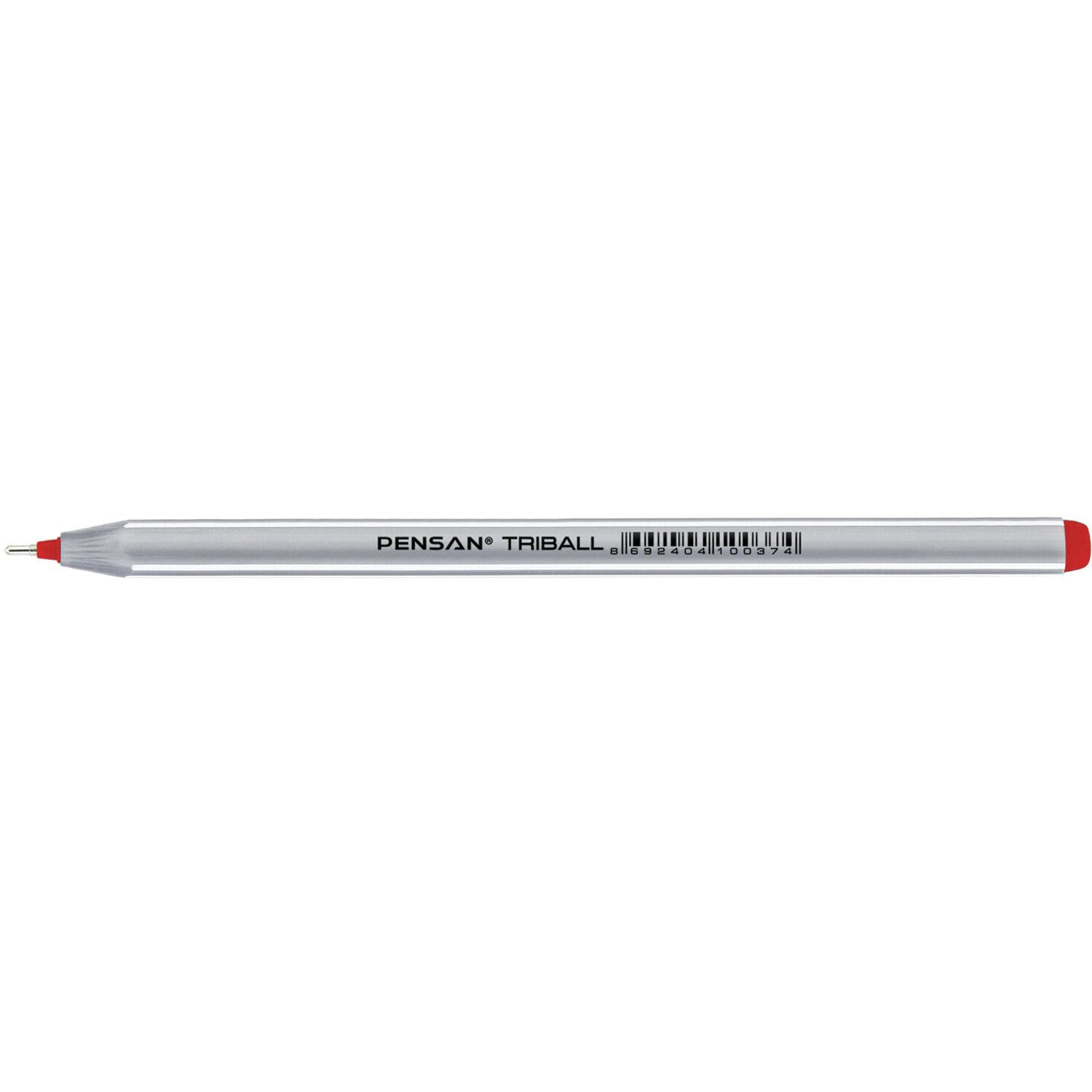 Ручка шариковая масляная PENSAN "Triball Colored", классические цвета АССОРТИ, ДИСПЛЕЙ, 1003/S60-4