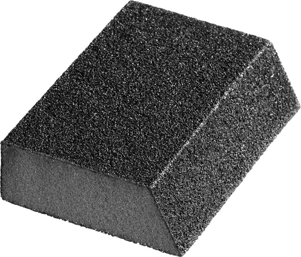 Губка шлифовальная угловая, зерно - оксид алюминия, Р180, 100 x 68 x 42 x 26 мм, средняя жесткость STAYER "MASTER"