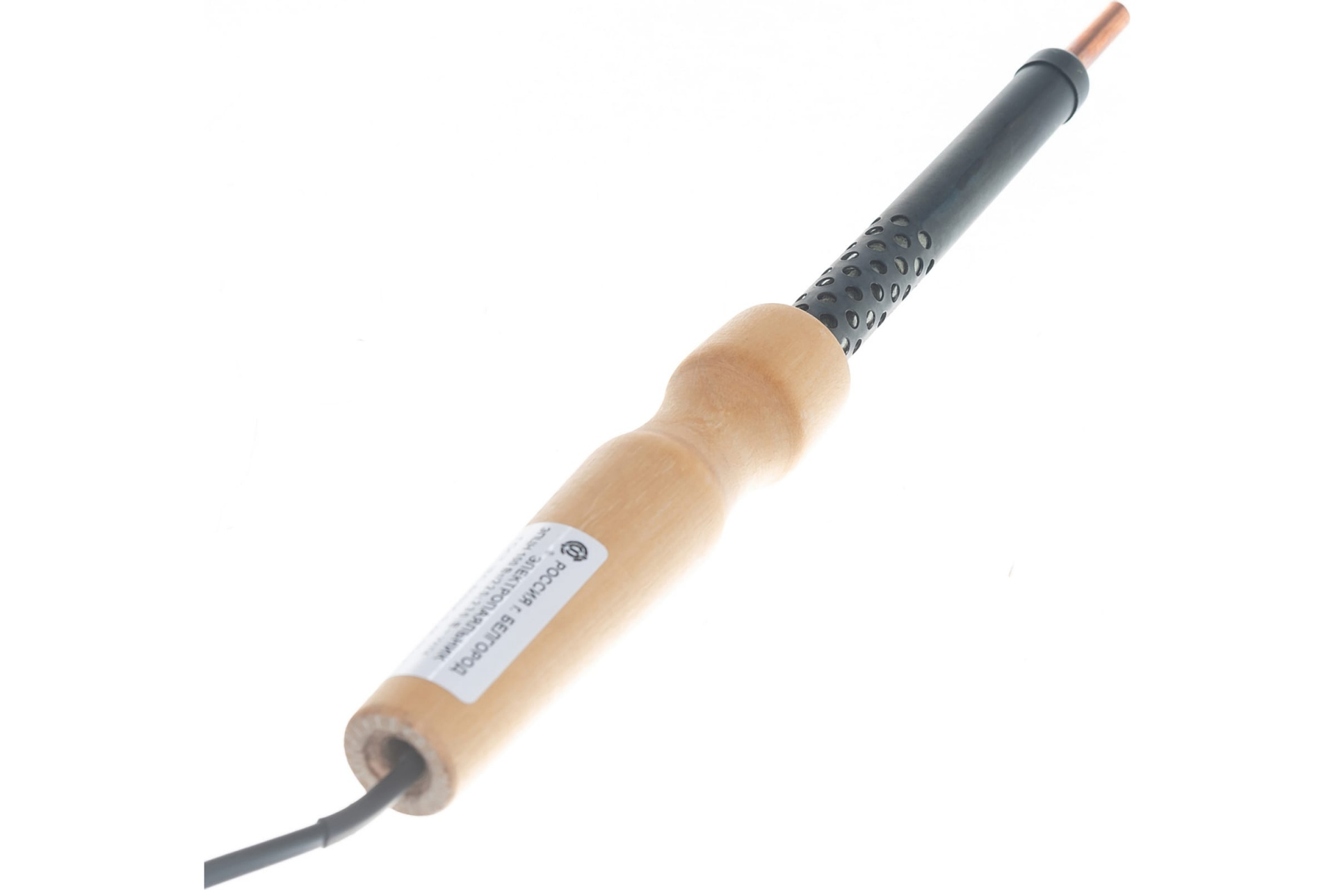 Электропаяльник с деревянной рукояткой, 100Вт