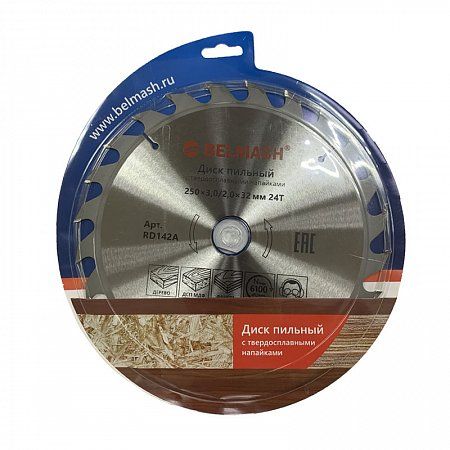 Диск пильный BELMASH 250x3,0/2,0x32/30, 24T