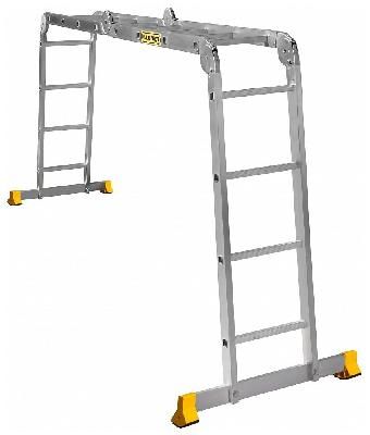 Лестница-трансформер шарнирная 4*4 Алюмет
