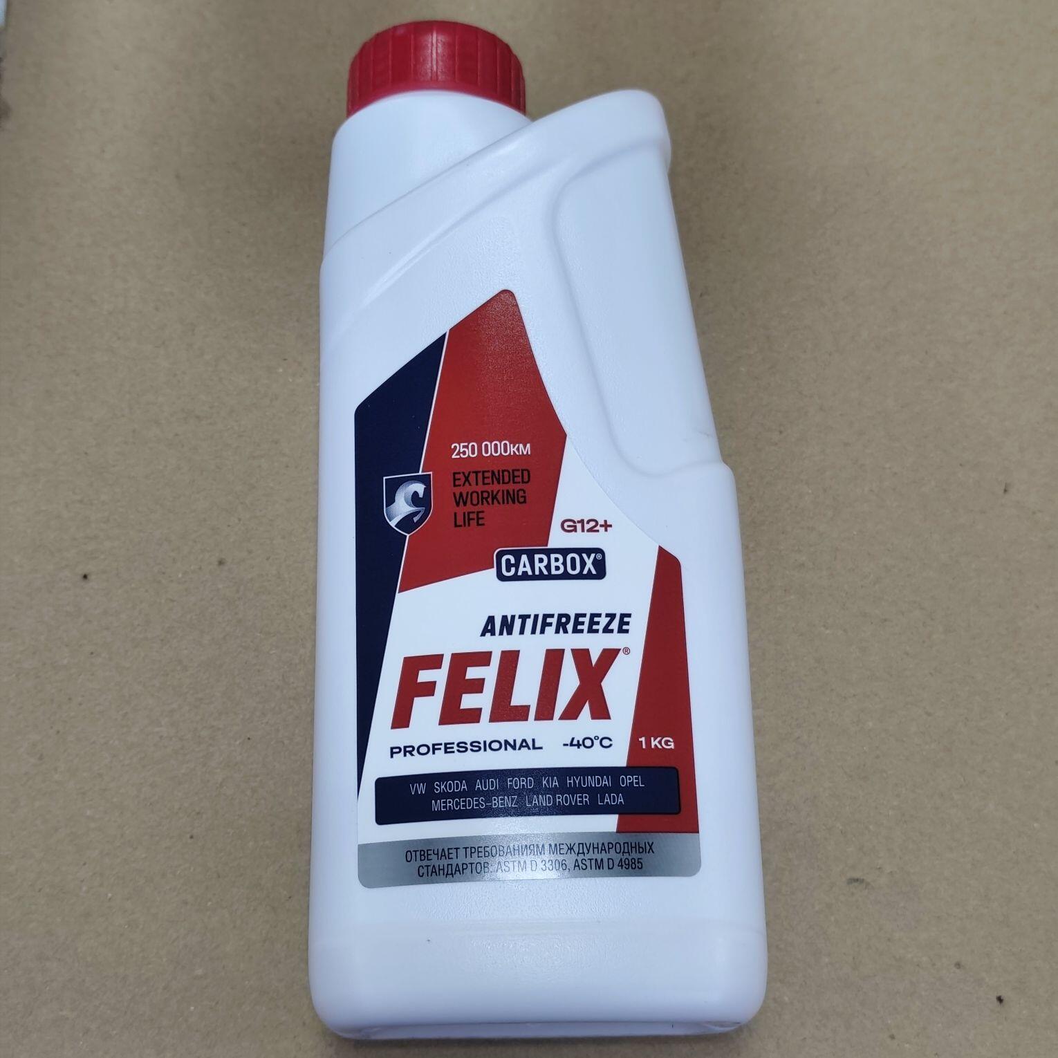 Антифриз G-12+ красный (1кг) CARBOX (FELIX)