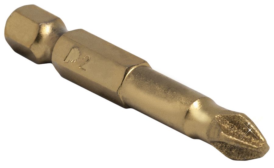 Бита отверточная "Эксперт-Алмаз", PH-2 х 50мм Tin(1шт), блистер, ПРАКТИКА 