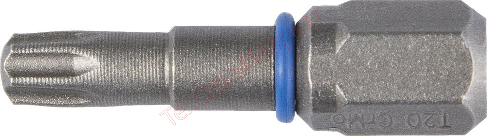 Биты ЗУБР "ЭКСПЕРТ" торсионные кованые, обточенные, хромомолибденовая сталь, тип хвостовика C 1/4", T20, 25мм, 2шт