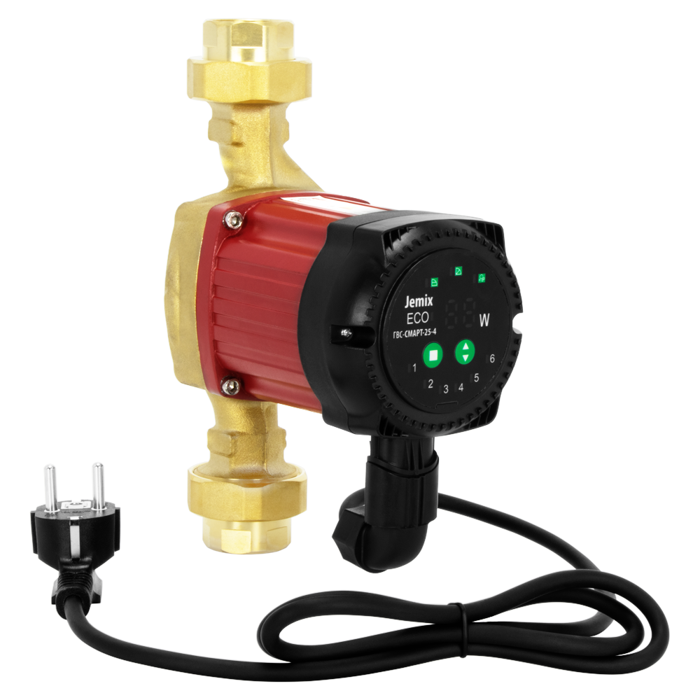Насос циркуляционный JEMIX для ГВС (Горячее водоснабжение),  ГВС-СМАРТ-25-4,