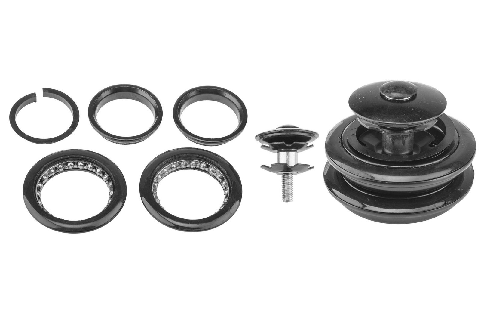 Детали рулевой колонки KL-B310K 1-1/8" безрезьбовая/ Полуинтегр/Черная