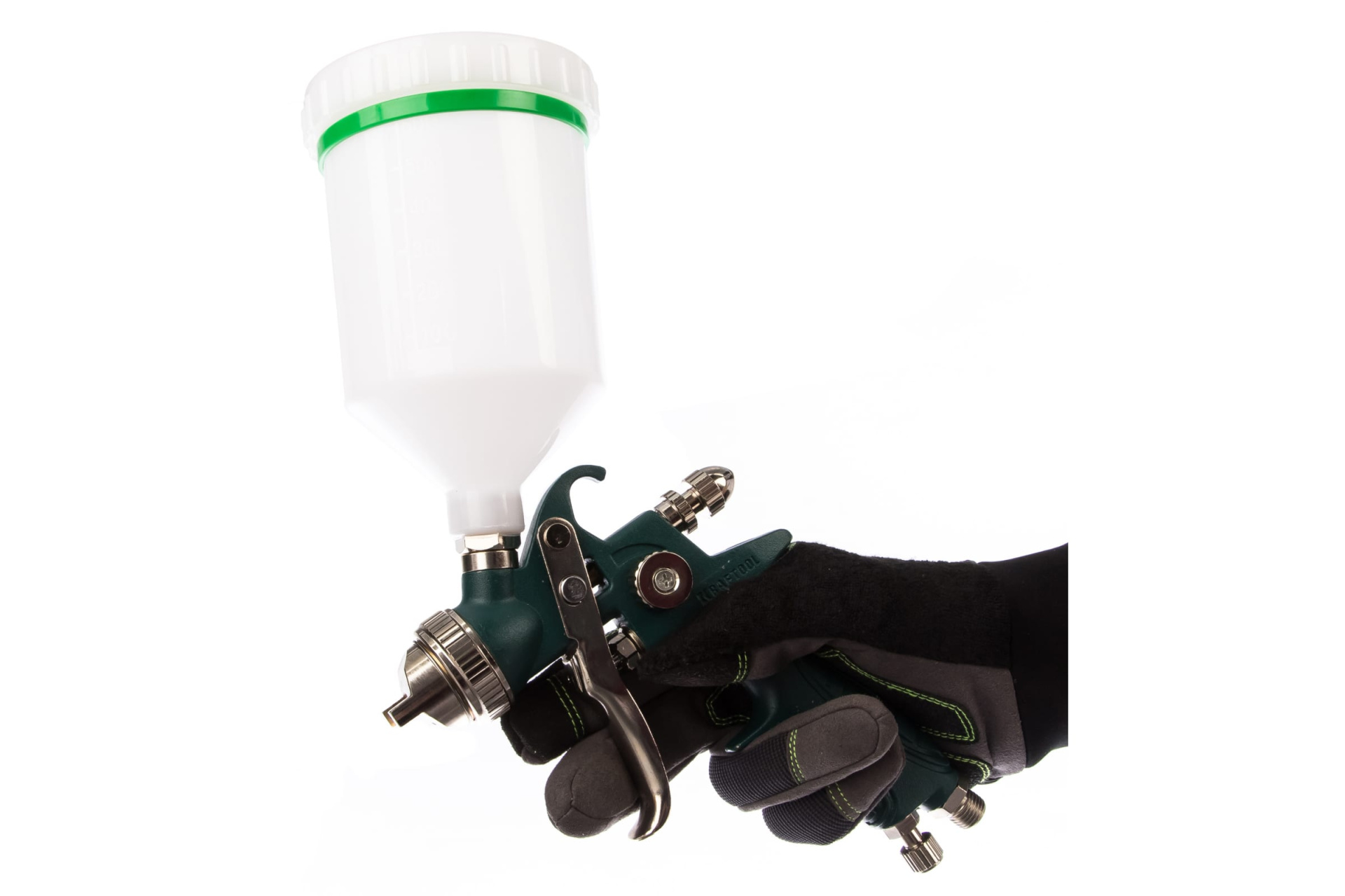 Краскопульт пневматический HVLP с верхним бачком, 1,7мм,KRAFTOOL AirKraft