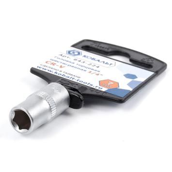 Головка торцевая КОБАЛЬТ 1/4", 7 мм, Cr-V