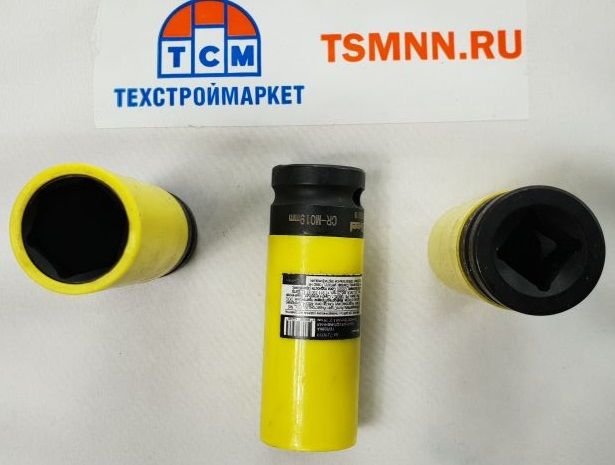 Головка ударная колесная для дисков 1/2" удлиненная тонкостенная 19мм "AV Steel"