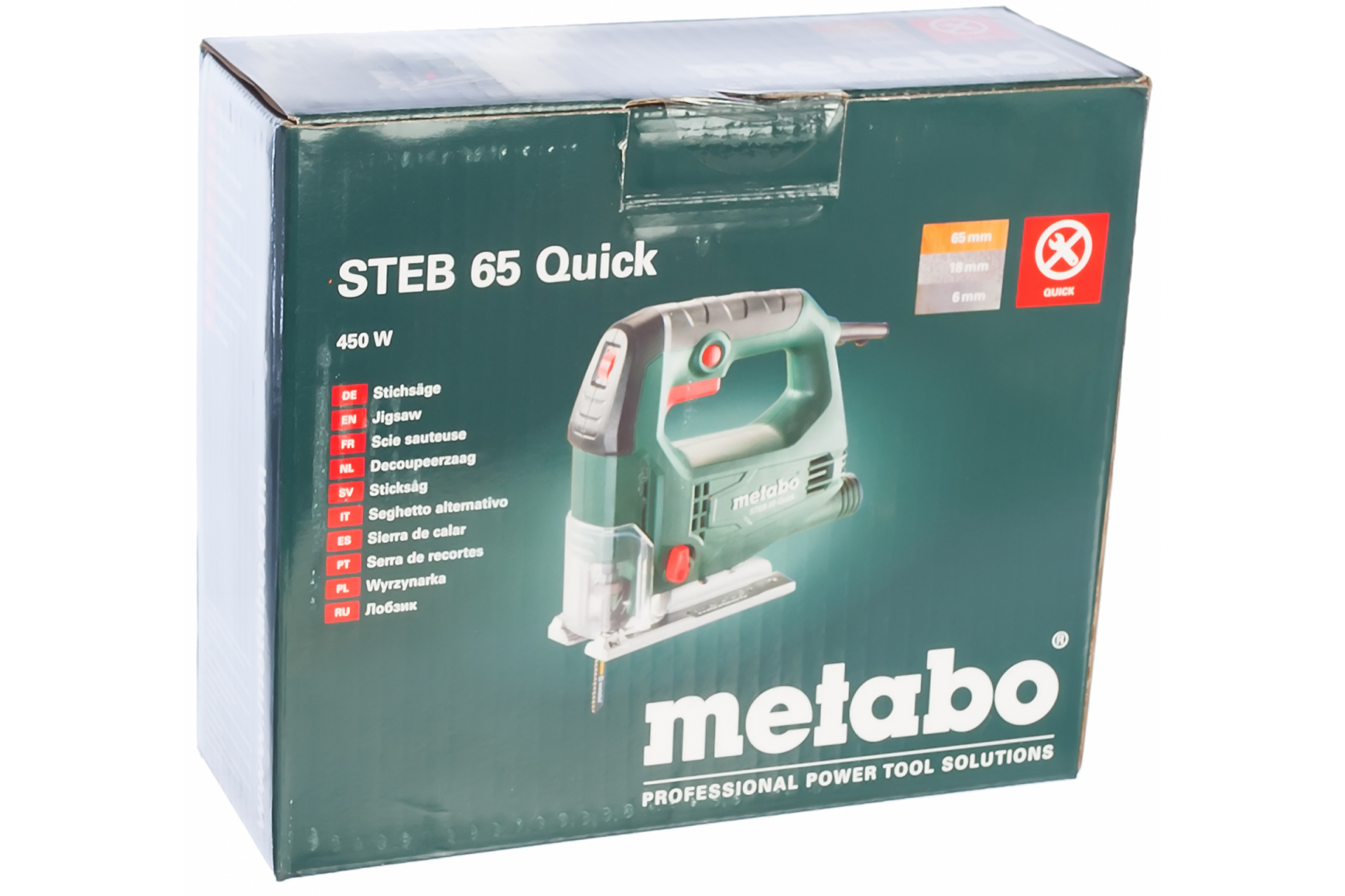 Лобзик Metabo STEB 65 Quick 450вт, 600-3100м