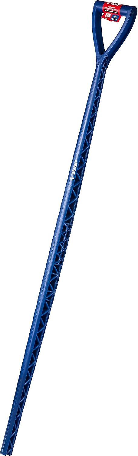 Черенок экстрапрочный пластиковый морозостойкий для снеговых лопат с рукояткой,цвет синий.ЗУБР.длина -1160 мм,