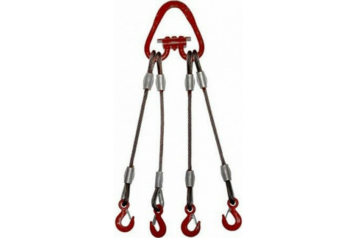 Строп канатный четырехветвевой стальной  4СК 3,2/3000 (опрессовка)